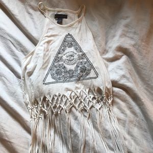 halter top with tassels